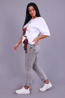 Футболка Натали 24884 оверсайз из кулирки пенье с лайкрой фото 5