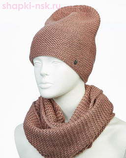 55335-1 Комплект женский (колпак+снуд) (56-58) - Static фото 22