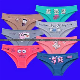 Цена за 7 шт. Подростковые трусы для девочек Турция Неделька - 7 шт. арт. 740027 (742027) 3 (4-5 лет) - For you фото 3