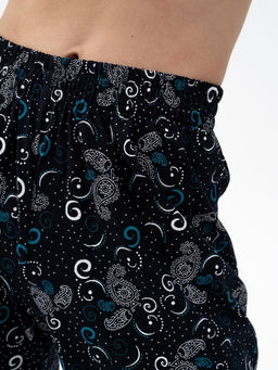 Брюки жен.арт.1135/1-5,черно-бирюзовые - Binita фото 4