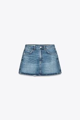 TRF DENIM MINI SKIRT - Zara фото 5