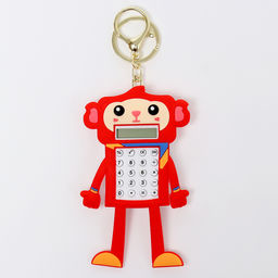 Головоломка-лабиринт Обезьянка с калькулятором, на брелоке, цвета МИКС