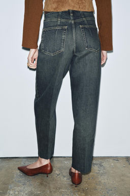 ZW COLLECTION MID-WAIST JEANS - Zara фото 7