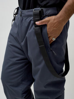 Горнолыжный костюм мужской зимний темно-серого цвета 392TC - Leifensh фото 28