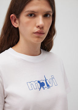 Mavi Kedi Logo Bask?l? Beyaz Tisort  фото 5