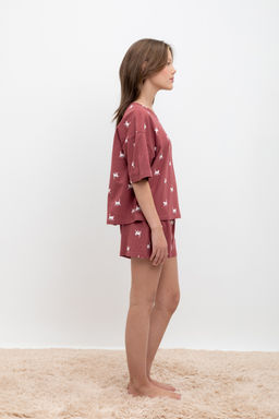 Crockid _ КБ 2821/шоколадный десерт,кошечки пижама для дев