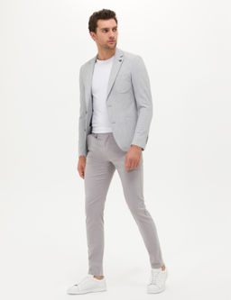A__k Gri Ekstra Slim Fit Ceket