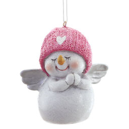 Фигурка декоративная подвесная "Снеговик", L5,5 W4,5 H7,5 см, 2в.