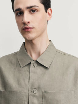 Рубашка 100% лён premium / Zarina  фото 7