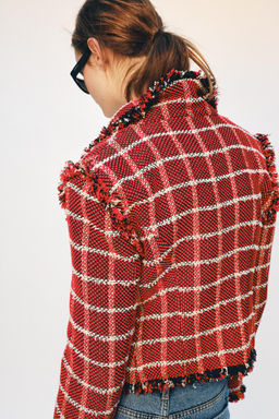 BLAZER TEXURA ZW COLLECTION / Rojo - Zara фото 5
