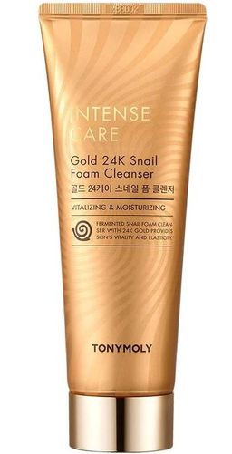 TONYMOLY Пенка для умывания с муцином улитки и коллоидным  INTENSE CARE Gold 24K Snail Foam Cleanser