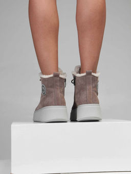 Ботинки 217.ALTAgr. капучино замша/Шерсть