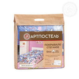 Стеганое покрывало Мини вечеринка (бязь) 150х215/1 шт. Стеганые (БЯЗЬ)