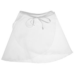 Юбка гимнастическая Grace Dance, с запахом, р. 34-36, цвет белый  фото 8
