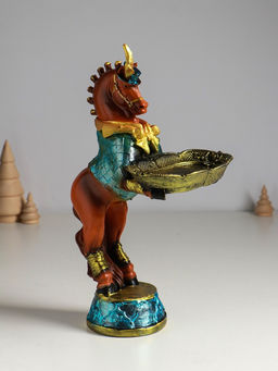 Фигура "Лошадь с подносом" 33х20х14 см