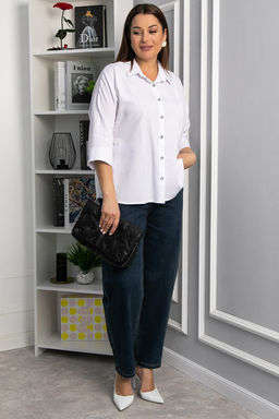 Рубашка Настасья (белая) Б14221-4М - Lt collection фото 5