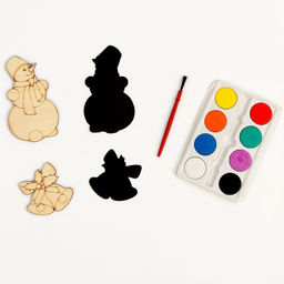 Роспись по дереву, магниты «Новый год»