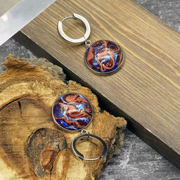 Серьги из муранского стекла CINNABAR LS3385 - Vloes фото 2