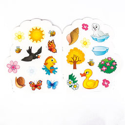 Цена за 2 шт. Раскраска детская «Львёнок», 16 стр., с наклейками