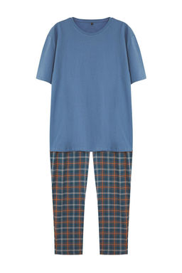 TRENDYOL MAN Lacivert Ekose Orme %100 Pamuk Regular Fit Pijama Tak?m? THMSS21PT0328 - Trendyolmilla фото 6