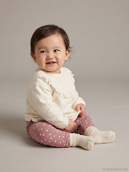 Bebe Yaka K?z Bebek Bluz ve Tayt