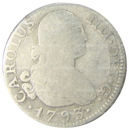 2 реала 1793 года Испания