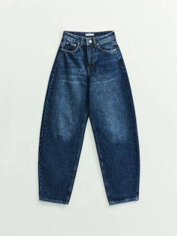 Джинсы barrel с высокой посадкой / Zarina