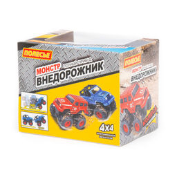Монстр ВНЕДОРОЖНИК - Пикап, автомобиль инерционный (в коробке) - Полесье фото 12