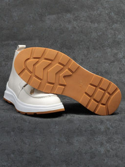 01-5281-2 WHITE Ботинки демисезонные женские (натуральная кожа, байка)