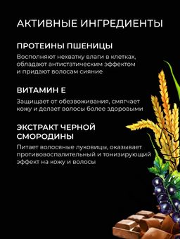 Шампунь-гель 2 в 1 для мужчин Chocolate playboy с афродизиаками SIBERINA