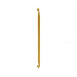 Для вязания Gamma SH3 крючок для тунис. вязания двухстор. алюминий d 5.0 мм 14.5 см в чехле  фото 5