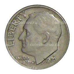 Монета 1 дайм (10 центов) 1970 года D США