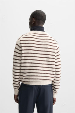 TEXTURED STRIPE SWEATER - Zara фото 3
