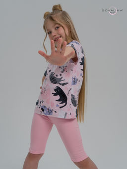 Костюм Актив ленивые котики-розовый - Sovalina фото 10