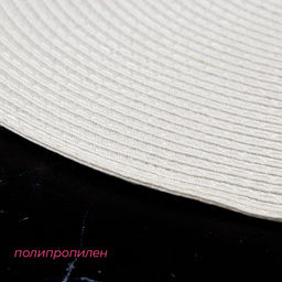 Набор салфеток сервировочных на стол Доляна Лофт, 4 шт, d=38 см, цвет белый  фото 15