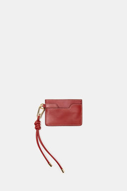 CARTERA TARJETERO PIEL / Rojo - Zara фото 6