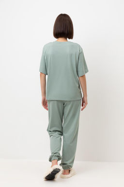 Е 20151/сухой зеленый пижама жен