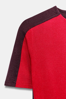 CAMISETA MANGA CORTA BOTONES / Rojo vivo - Zara фото 5