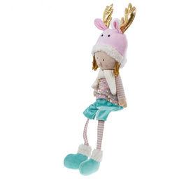 Игрушка набивная "Мальчик, Девочка", L17 W10 H61/33 см, 2в.