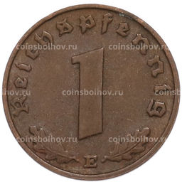 Монета 1 рейхспфенниг 1938 года E Германия