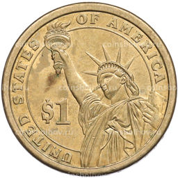 Монета 1 доллар 2007 года (D) США 2-й президент США Джон Адамс