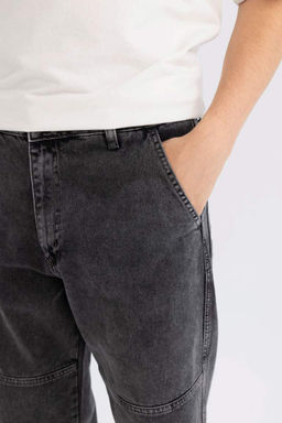 Широкие прямые широкие джинсовые брюки - Defacto фото 4