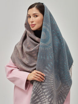 В составе шерсть ! теплый двусторонний палантин - Tantino фото 5