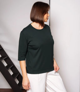 Футболка #КТ0467-55, изумрудный