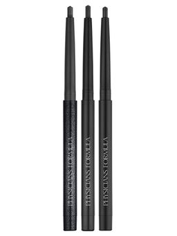 PHYSICIANS FORMULA Карандаши для век водостойкие Gel Eyeliner Trio тон: черный матовый, черный сатин  фото 2