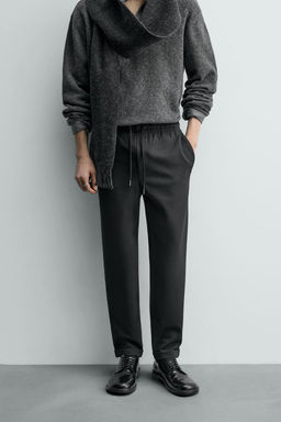 PANTAL?N CINTURA JOGGER EASY CARE / Negro - Zara фото 2
