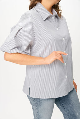 Блуза Svetlana Style 2130 серый полоска