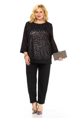 Костюм Элль стиль 2435 черный  фото 4