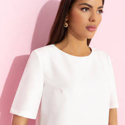 Платье прямого силуэта Виртуальные будни (white) - Charutti фото 3