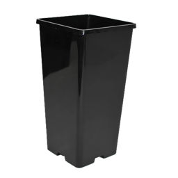 Цена за 6 шт. Горшок для рассады пластиковый 2л 11*11*21,5 см черный